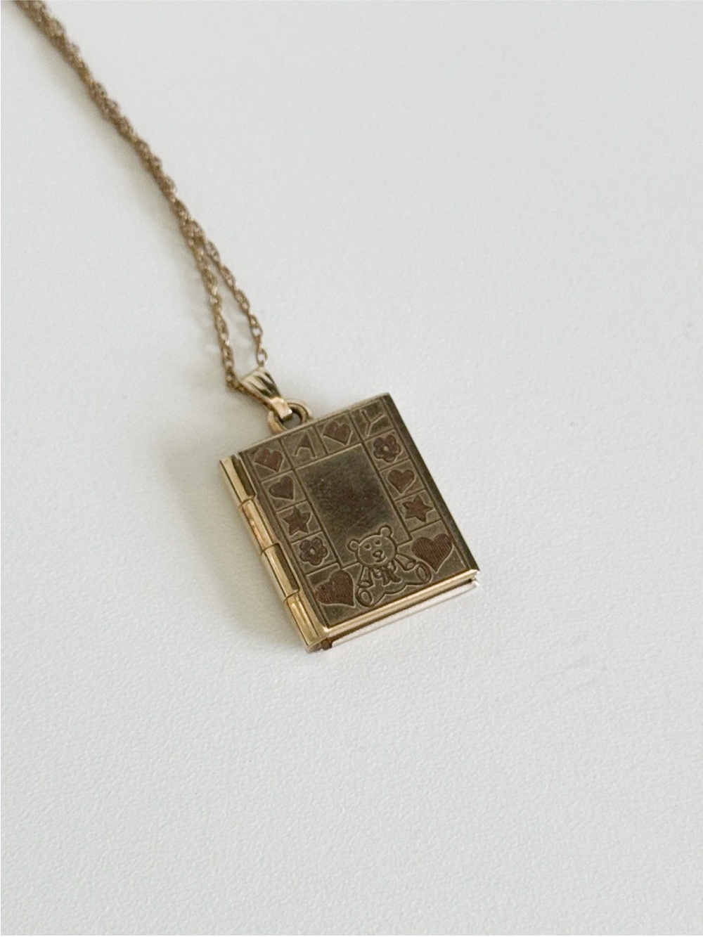 Krementz 14K GOLD Plated Baby Locket Necklace